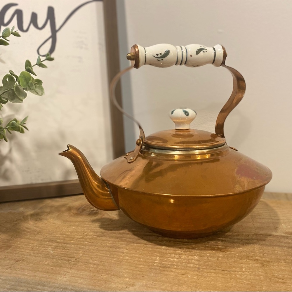Vintage Copper Tea Pot
